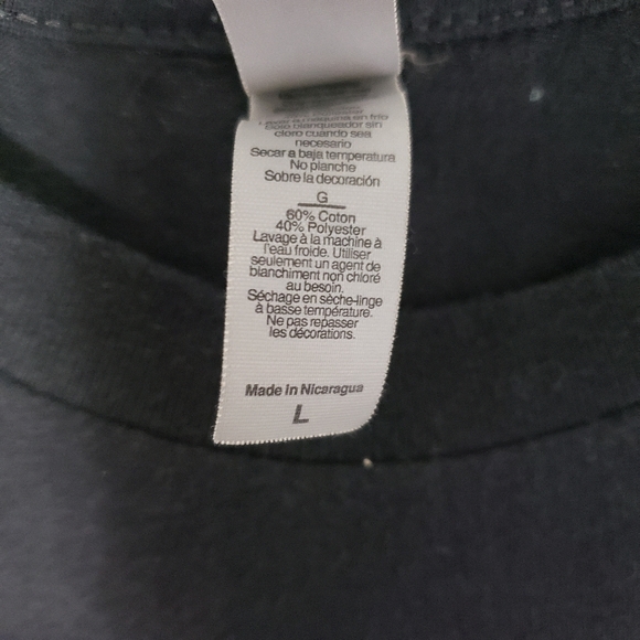 Next Level t-shirt Mondays We Do Butt Stuff Women's size large Black & White - Picture 6 of 6